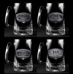Groomsmen Gift Ideas, Engraved Groomsmen Beer Mugs