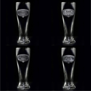 Groomsmen Pilsner Beer Glasses, Gifts